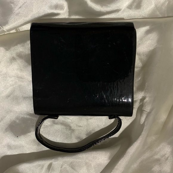 Mini black faux patent bag - Picture 3 of 3